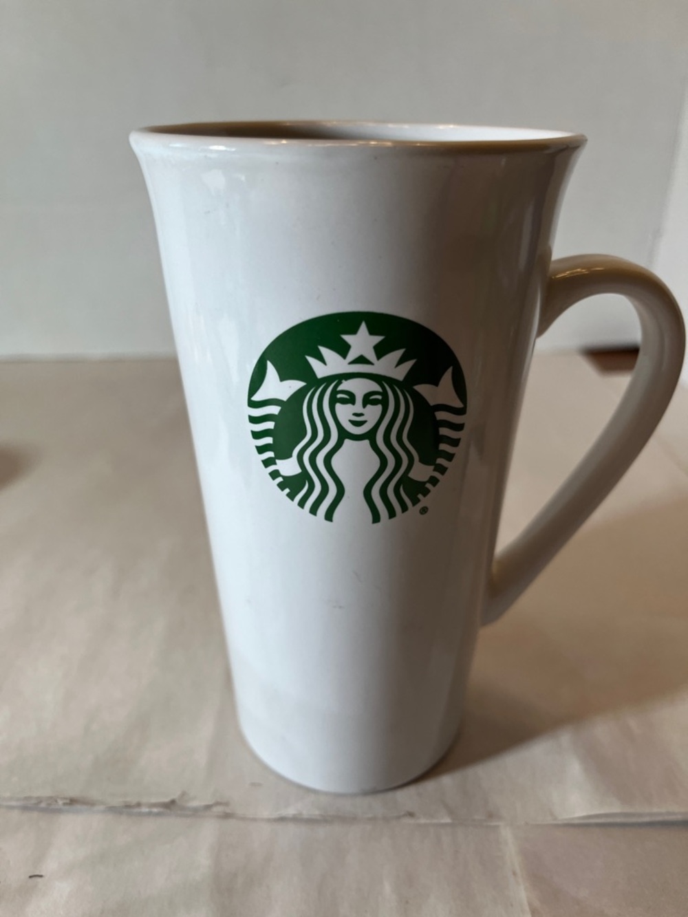 Starbucks White Mug with Green Siren Logo